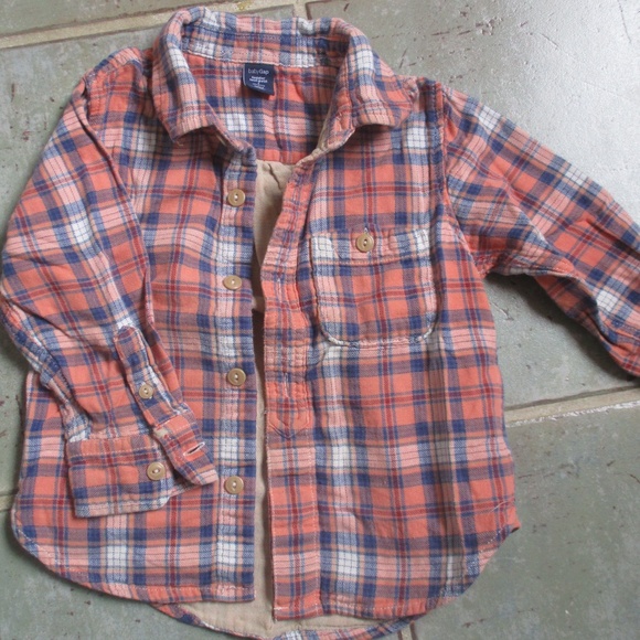 Size 2 Orange Button-down Shirt - Picture 1 of 6
